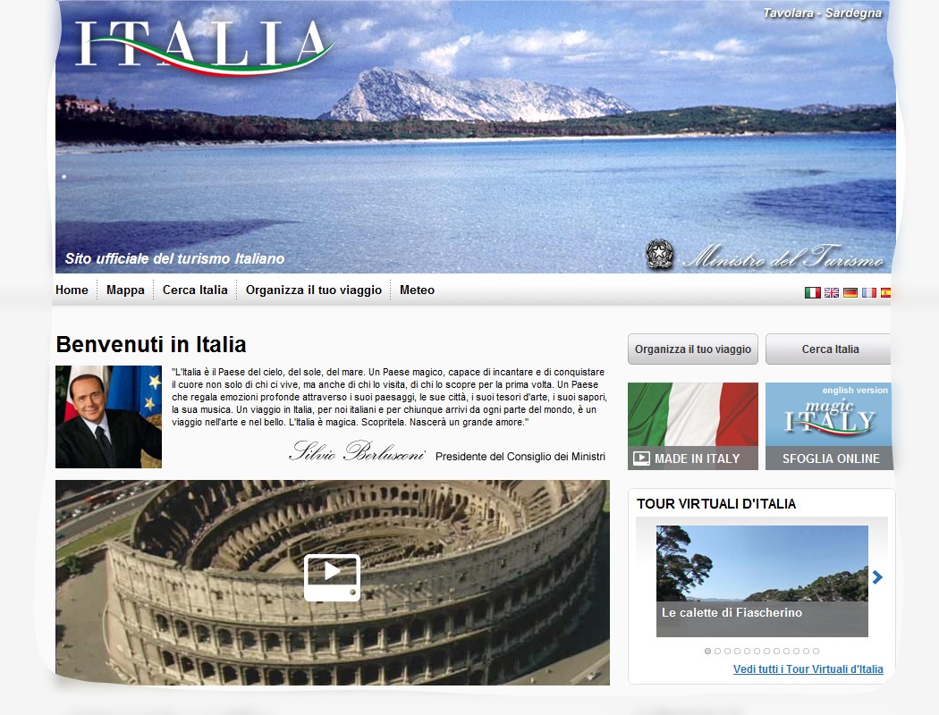 I portali istituzionali del turismo italiano? Solo premi e proclami!