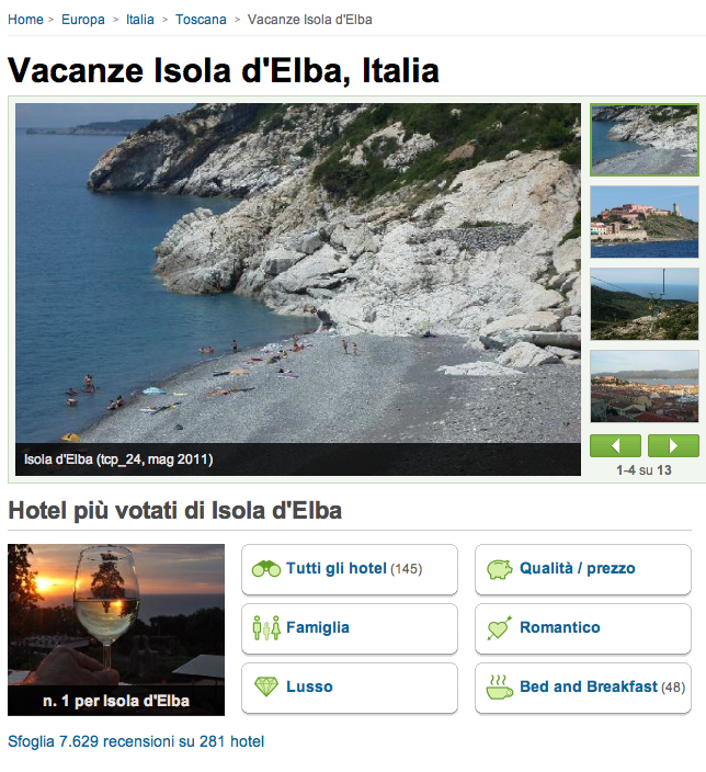 Pagine di destinazione: cosa cambia su Tripadvisor