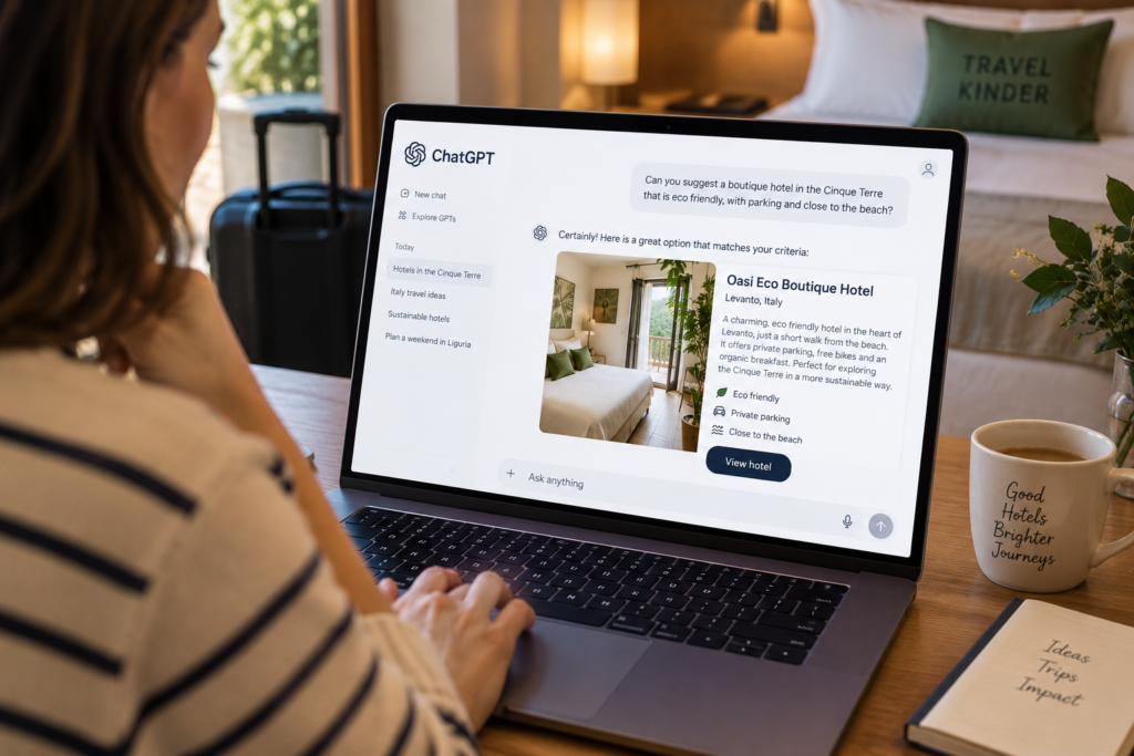 Un hotel può fare pubblicità su ChatGPT? Vediamo un esempio concreto di test realizzato da Michele Passalacqua nel suo hotel.