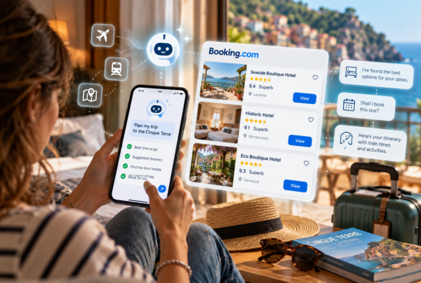 AI agenti viaggio Booking